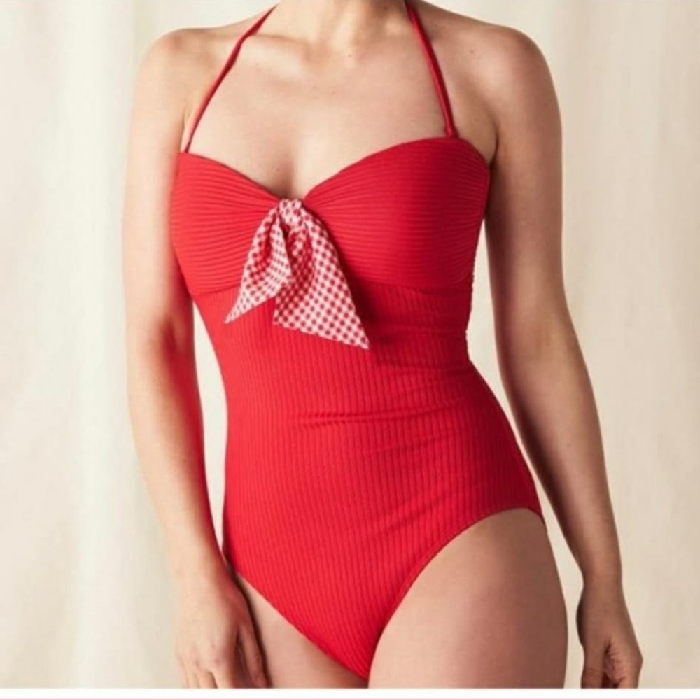 Matilda Jane Poolside Party Red One-Piece Swimsuit Size M